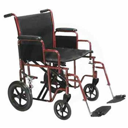 REFUAH Bariatric Heavy-Duty Steel Transport Wheelchair RE63171